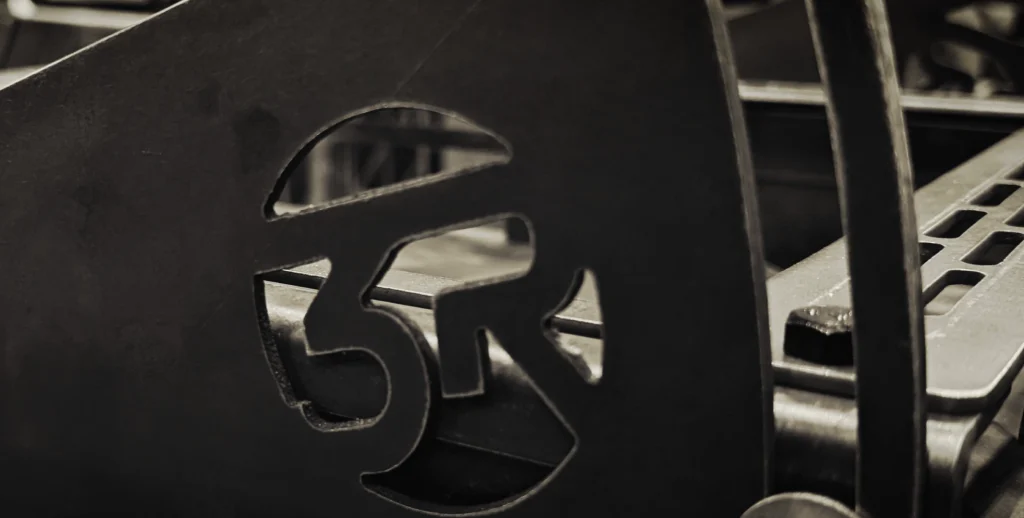 Adjustable sim rig pedal tilt base for the 3R Simworks modular sim rig platform.