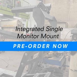 Integrated single monitor mount
